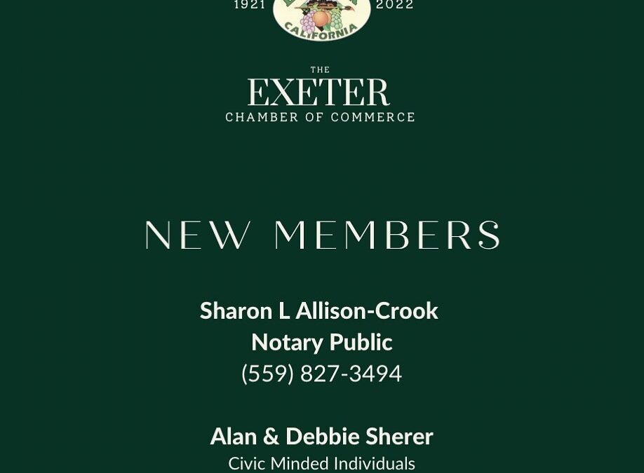 A huge “WELCOME” to our new chamber members! And a big thank you for letting o…
