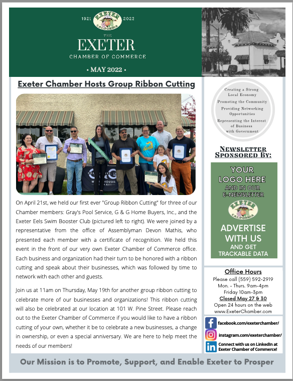 22-05-01 May Chamber Newsletter