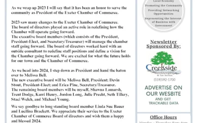 01-2024 January 2024 Chamber Newsletter