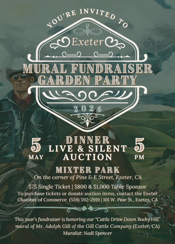Mural Garden Party Fundraiser Invitation