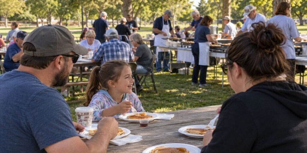 Outdoor Community Pancake Breakfast