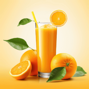 orange agua fresca